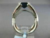 ESTATE LARGE 3.70CT DIAMOND & SAPPHIRE 18KT WHITE GOLD INFINITY ENGAGEMENT RING