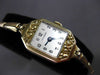 ANTIQUE 14KT GOLD FILLED OCTAGON CANTERBURY FLORAL DESIGN WATCH AMAZING! #22615
