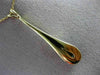 ESTATE .52CT DIAMOND 18K TWO TONE GOLD 3D ELONGATED PAVE FLOATING PENDANT #25492