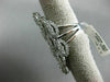 ESTATE MASSIVE 3.21CT DIAMOND 18KT WHITE GOLD 3D MARQUISE SHAPE COCKTAIL RING