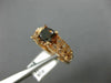 1.36CT WHITE & CHOCOLATE FANCY DIAMOND 14K ROSE GOLD 3D FILIGREE ENGAGEMENT RING
