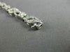 ESTATE 1.88CT DIAMOND 14K WHITE GOLD 3D SQUARE FILIGREE MILGRAIN TENNIS BRACELET
