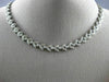 ANTIQUE 2.50CT DIAMOND 18KT WHITE GOLD 3D CLASSIC FLORAL FILIGREE NECKLACE #4166