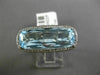 ESTATE LARGE 10.76CT DIAMOND & AAA BLUE TOPAZ 14KT WHITE GOLD 3D HALO FUN RING