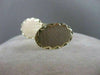 ANTIQUE LARGE 14K YELLOW GOLD OVAL MONOGRAM ETCHED CUFFLINKS 19MM X 12MM #20024