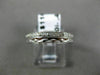 ANTIQUE .43CT DIAMOND 18KT WHITE GOLD 3D FILIGREE ETERNITY WEDDING RING #6278