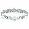 ESTATE .40CT DIAMOND 18KT WHITE GOLD ROUND & MARQUISE ETERNITY ANNIVERSARY RING