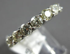 2.75CT DIAMOND 14KT WHITE GOLD 3D SHARED PRONG ETERNITY WEDDING ANNIVERSARY RING