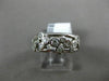 ESTATE WIDE .60CT ROUND DIAMOND 14KT WHITE GOLD 3D CLASSIC ETOILE WAVE FUN RING