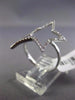 ESTATE LARGE .23CT DIAMOND 14KT WHITE GOLD 3D OPEN SHOOTING STARBURST LOVE RING