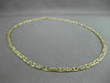 ESTATE 14KT YELLOW GOLD CLASSIC SOLID MARINER MENS NECKLACE CHAIN 16" #22481