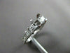 ESTATE .50CT DIAMOND 14KT WHITE GOLD 3 STONE SEMI MOUNT ENGAGEMENT RING #22429