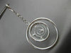 ESTATE LARGE .24CT DIAMOND 14KT WHITE GOLD MULTI CIRCLE ETOILE DROP EARRINGS