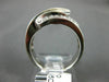 ESTATE WIDE .75T ROUND DIAMOND 14KT WHITE GOLD CLASSIC MULTI ROW SWIRL FUN RING