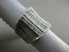 ESTATE EXTRA LARGE 2.13CT DIAMOND 14KT WHITE GOLD HANDCRAFTED ANNIVERSARY RING