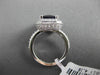 ESTATE LARGE 4.82CTW DIAMOND & AAA AMETHYST 14KT WHITE GOLD FILIGREE HALO RING