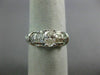ESTATE .73CT ROUND & OVAL DIAMOND 14KT WHITE GOLD CLASSIC ENGAGEMENT RING #25939