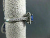ESTATE 2.58CT DIAMOND & AAA LIGHT SAPPHIRE 18KT WHITE GOLD ENGAGEMENT RING