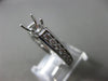 ESTATE .62CT DIAMOND 14KT WHITE GOLD 4 PRONG CHANNEL SEMI MOUNT ENGAGEMENT RING