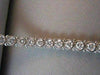 ANTIQUE WIDE  9.0CT 14KT WHITE GOLD DIAMOND TENNIS BRACELET SIMPLY BEAUTIFUL