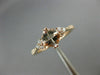 ESTATE .85CT DIAMOND & AAA CUSHION CUT MORGANITE 14K WHITE GOLD 3D FUN LOVE RING