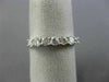 ESTATE .55CT DIAMOND 18KT WHITE GOLD 3D CLASSIC 7 STONE WEDDING ANNIVERSARY RING