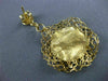 ESTATE LARGE 14KT YELLOW GOLD 3D FLOWER FILIGREE LOVE HANGING EARRINGS #21557