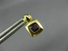 ESTATE .80CT AAA AMETHYST 14KT YELLOW GOLD 3D CLASSIC SQUARE STUD EARRINGS