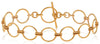 ESTATE 14KT ROSE GOLD 3D MULTI CIRCULAR LOVE KNOT FLEXIBLE TOGGLE BRACELET