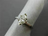 ESTATE .91CT MARQUISE & BAGUETTE DIAMOND 14KT WHITE GOLD ENGAGEMENT RING #22153