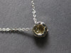 SMALL .20 CT DIAMOND 14KT WHITE GOLD 3D CLASSIC INVISIBLE FLOWER NECKLACE #27856