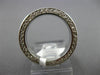 ANTIQUE 1.2CT ROUND DIAMOND 14K WHITE GOLD CLASSIC FILIGREE ETERNITY RING #17735