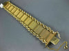 ANTIQUE WIDE AND LONG 14KT YELLOW GOLD 3D ROPE CLASSIC WEAVE MESH BRACELET #1924