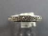 1.15CT DIAMOND 14KT WHITE GOLD 3D CHANNEL ETERNITY 3mm WEDDING ANNIVERSARY RING