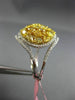 ESTATE 18KT WHITE AND YELLOW GOLD ANNIVERSARY RING. 3D DOUBLE HALO DESIGN