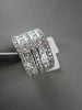 ESTATE WIDE F COLOR, VVS 4.0CT DIMAOND 18K GOLD RING