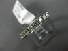 ESTATE .53CT DIAMOND 14KT WHITE GOLD SEMI ETERNITY WEDDING ANNIVERSARY RING #362