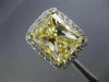 EXTRA LARGE 10.08CT WHITE & FANCY YELLOW DIAMOND 18K 2TONE GOLD ENGAGEMENT RING