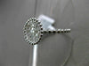 ESTATE .23CT ROUND DIAMOND 14K WHITE GOLD 3D BEAD CIRCLE MILGRAIN PAVE ROPE RING
