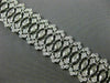 ESTATE 7.55CT ROUND & MARQUISE DIAMOND 18KT WHITE GOLD FILIGREE TENNIS BRACELET