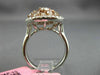 ESTATE WIDE 2.0CT MULTI COLOR DIAMOND 18KT WHITE & ROSE GOLD 3D ANNIVERSARY RING