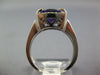 LARGE 3.66CT DIAMOND & AAA AMETHYST 14KT WHITE GOLD 3D CUSHION FILIGREE FUN RING