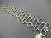 ESTATE WIDE & LONG 6.0CT DIAMOND 14K WHITE GOLD 3D OVAL CIRCULAR TENNIS BRACELET
