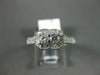 ESTATE .50CT DIAMOND 14KT WHITE GOLD 2 STONE SIDE BY SIDE FILIGREE MILGRAIN RING