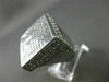 EXTRA LARGE 6.50CT ROUND & PRINCESS DIAMOND 18K WHITE GOLD SQUARE INVISIBLE RING