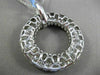 ESTATE MASSIVE 2.10CT DIAMOND 18K WHITE & BLACK GOLD 3D CIRCLE OF LIFE PENDANT