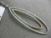 ESTATE EXTRA LARGE 2.09CT DIAMOND 14KT WHITE & ROSE GOLD DOUBLE MARQUISE PENDANT