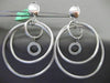 ESTATE EXTRA LARGE .26CT DIAMOND 18KT WHITE GOLD CIRCLE OF LIFE CLIP ON EARRINGS