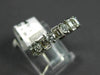 ESTATE .80CT DIAMOND 14KT WHITE GOLD 3D 11 STONE WEDDING ANNIVERSARY RING #10907