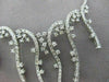 ESTATE LARGE 4.90CT DIAMOND 14KT WHITE GOLD ETERNITY WAVE NECKLACE